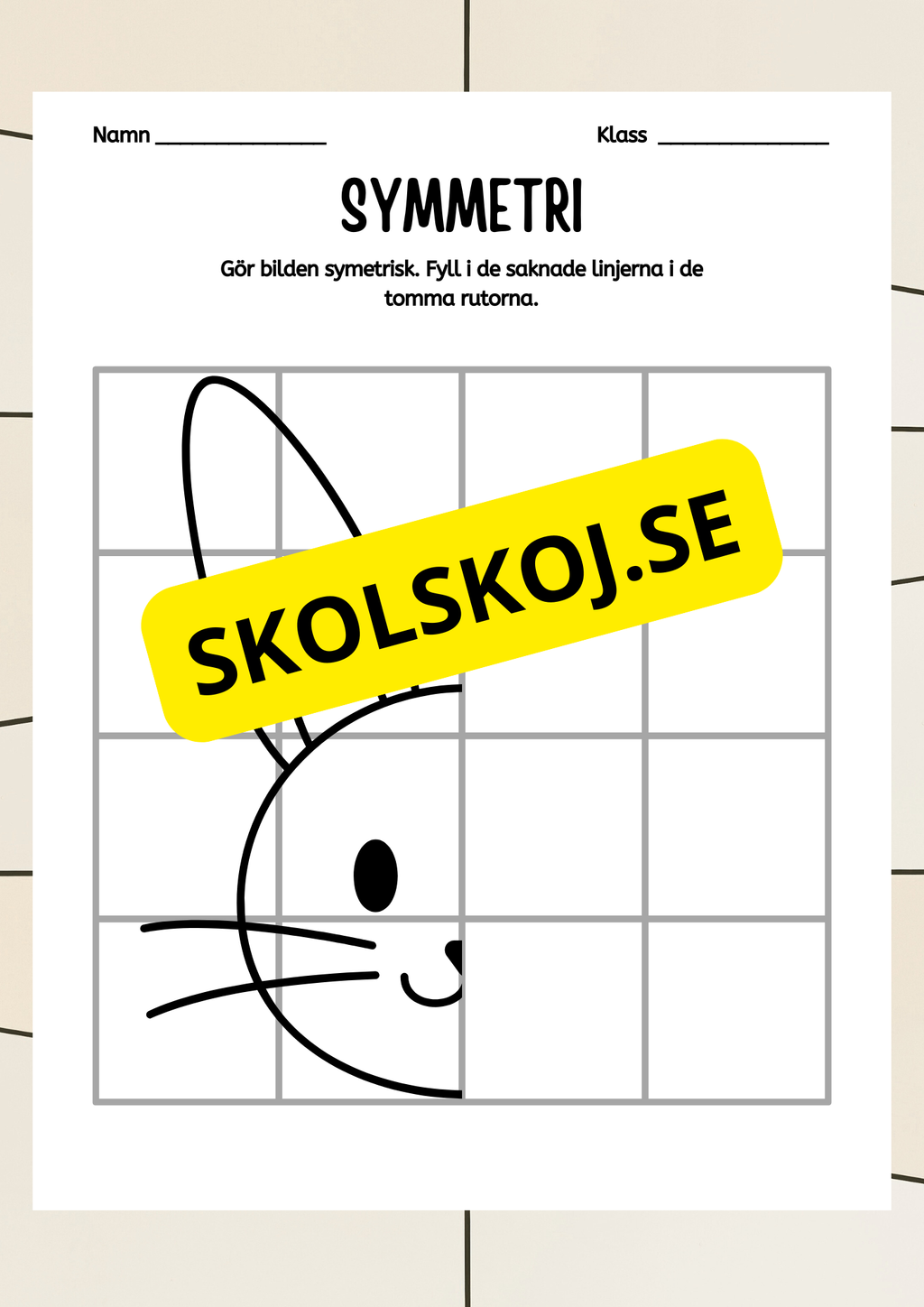 Symmetri - Blandade uppgifter