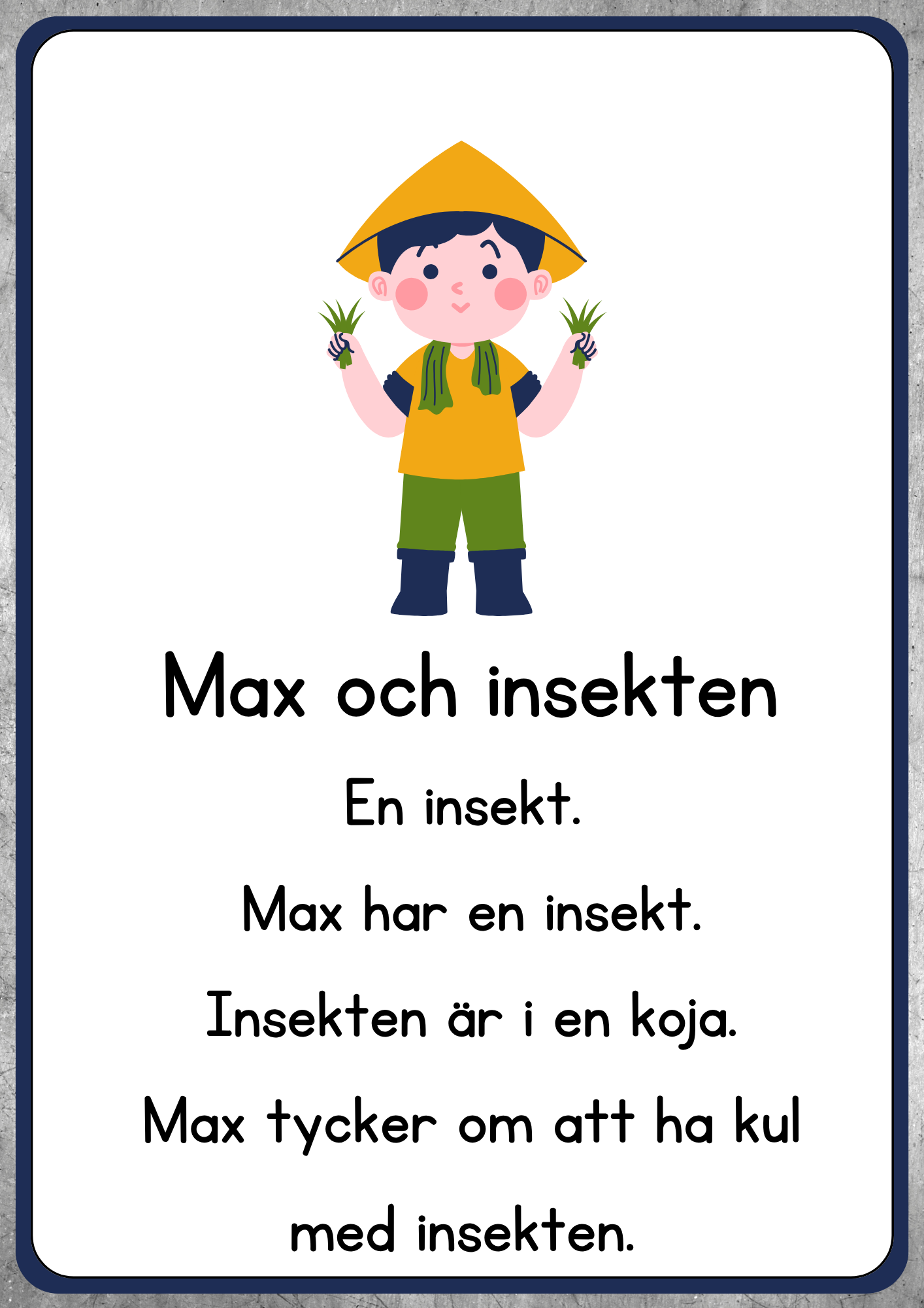 Enkel läsförståelse - Åk 1 - Åk 2