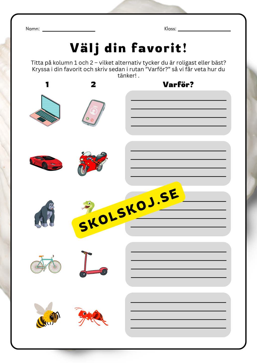 Välj din favorit