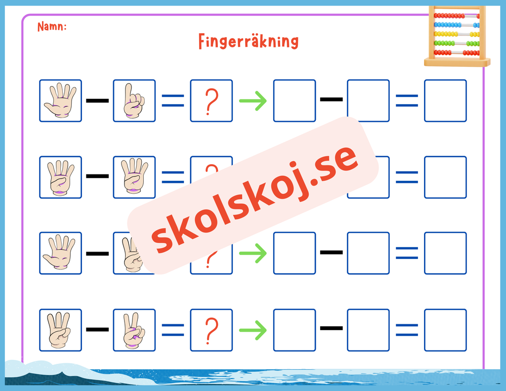 Fingerräkning - Häfte