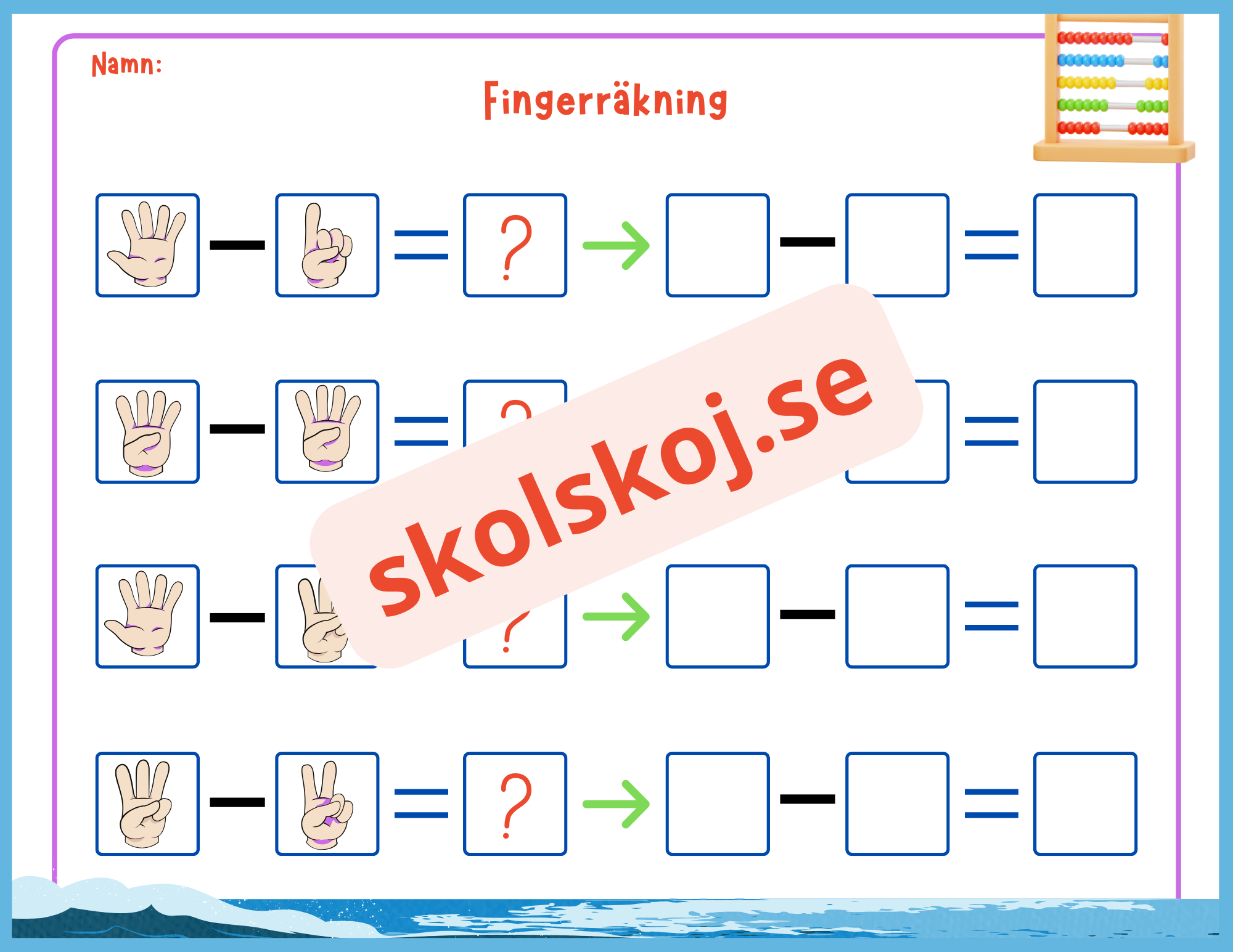 Fingerräkning - Häfte