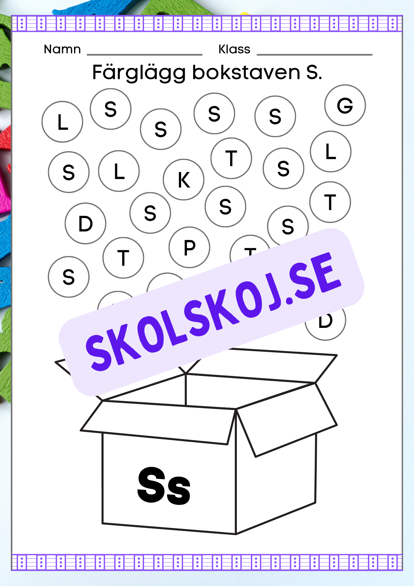 Veckans bokstav - Bokstaven Ss