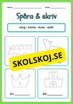 Spåra och skriv - Häfte