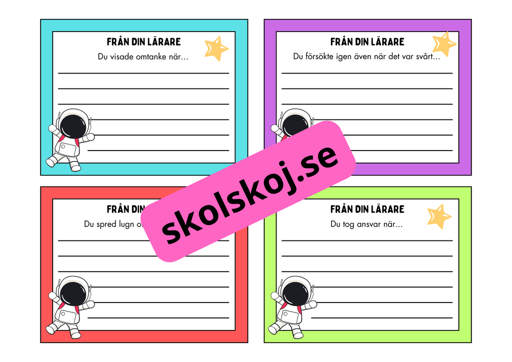 Lärarhälsningar till elever - Dinotema