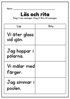 Läs och rita - Häfte