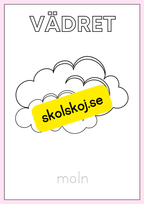 Vädret - Målarbok