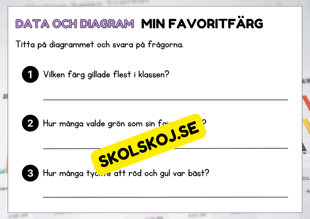 Data och diagram - Årskurs 2 - 4