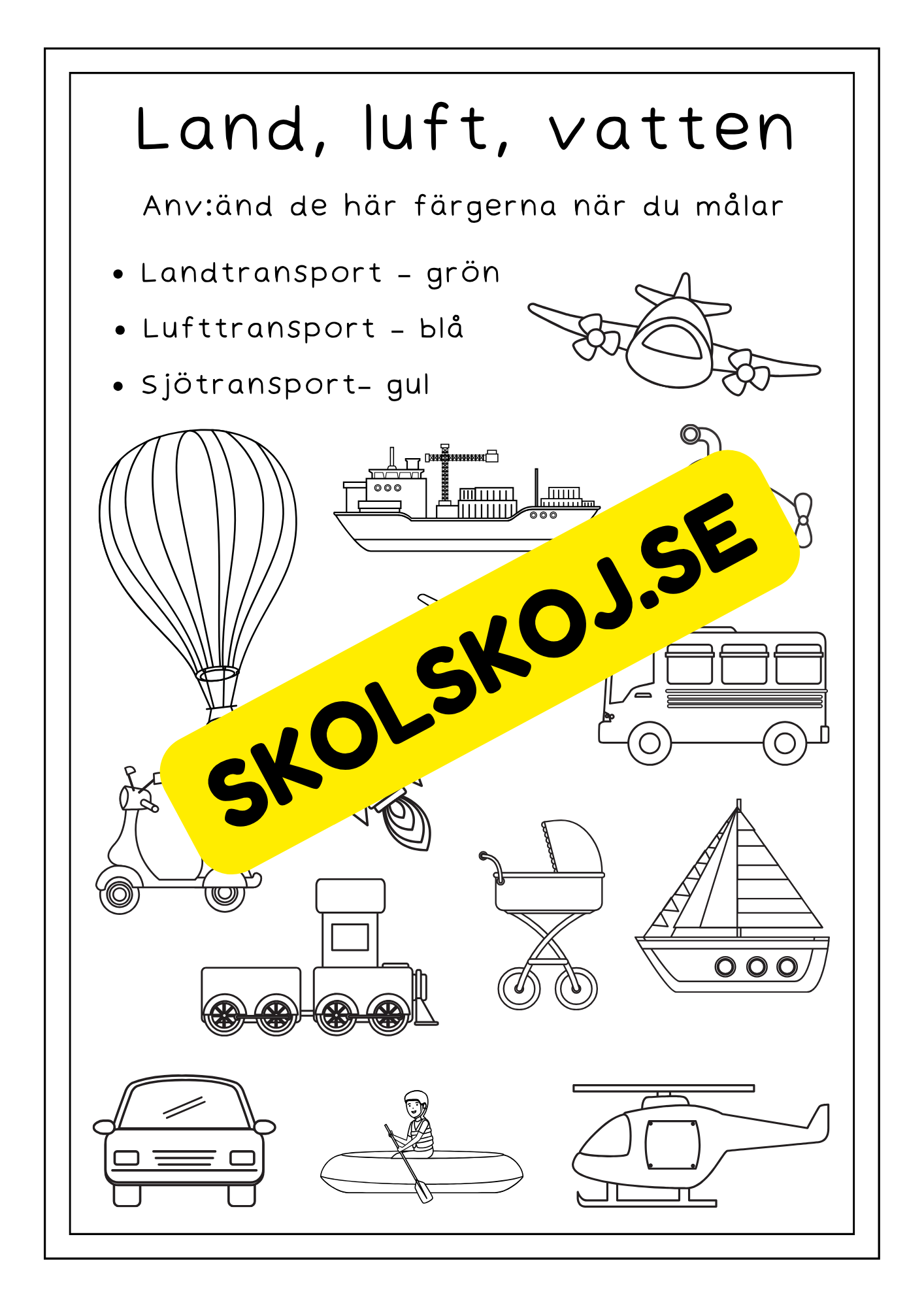 Resa och färd - Aktivitetsbok