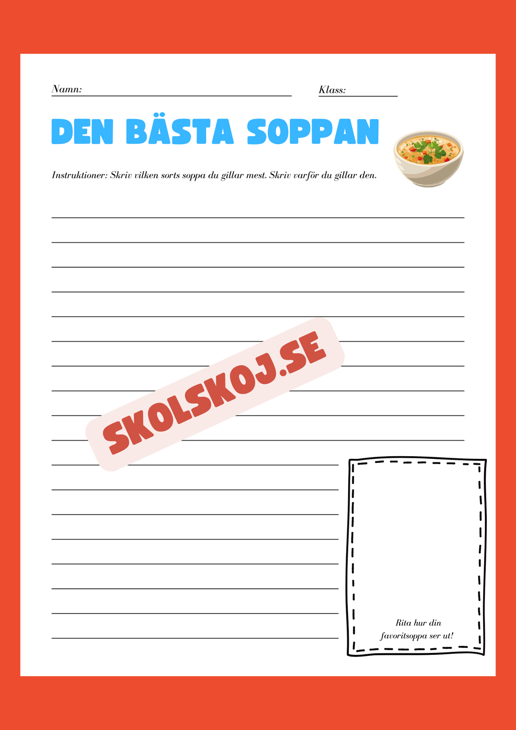 Min favoritmat - Häfte