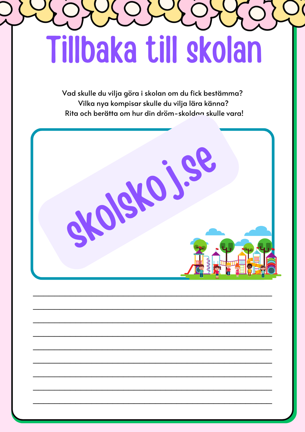 Back to school - Årskurs 3 - 4