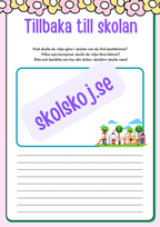 Back to school - Årskurs 3 - 4