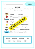 Häfte - Träna på verb