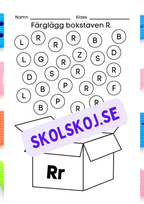 Veckans bokstav - Bokstaven Rr