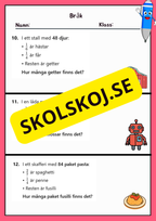 Bråk - Häfte Övningsuppgifter