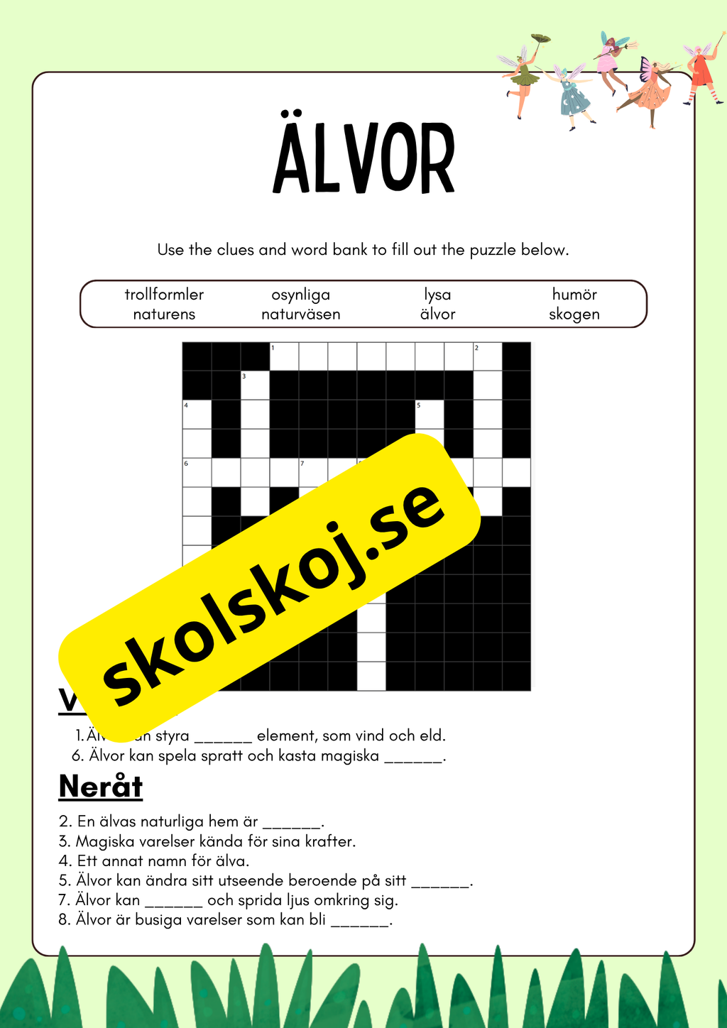 Älvor - Kul och spännande fakta om älvor och lite till