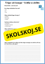 Upptäck världen - En resa genom världsdelar och världshav - Årskurs 3 - 6