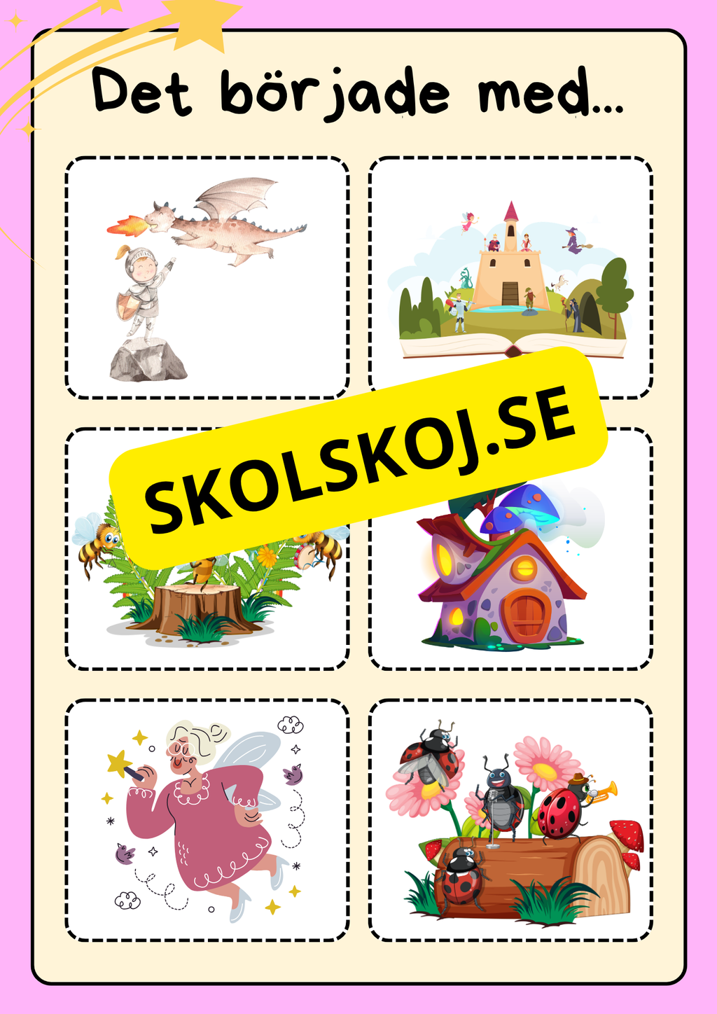 Sago- och berättarkort - Fsk - åk 3 (54 kort)
