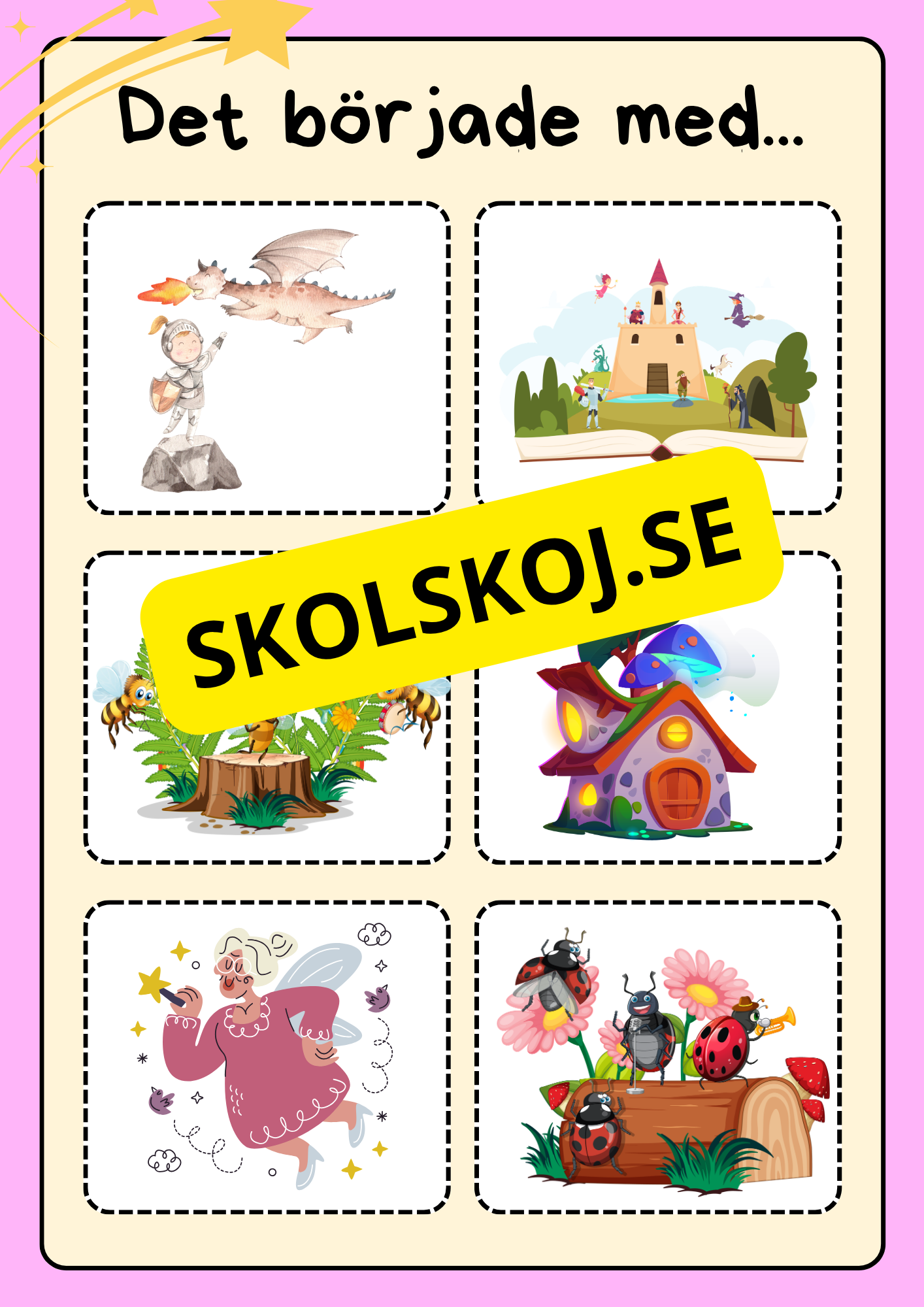 Sago- och berättarkort - Fsk - åk 3 (54 kort)