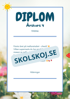 Diplom årskurs 1 - årskurs 6