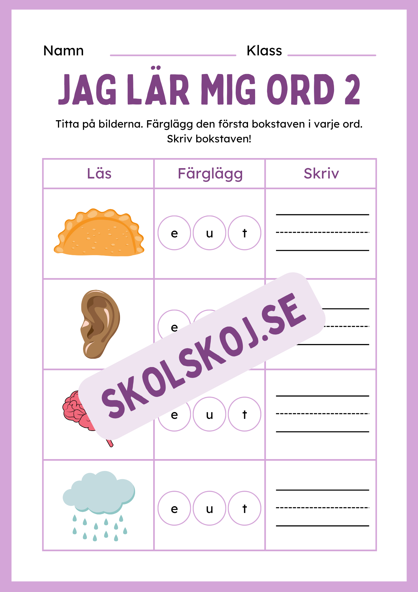 Jag lär mig ord 2 - Häfte