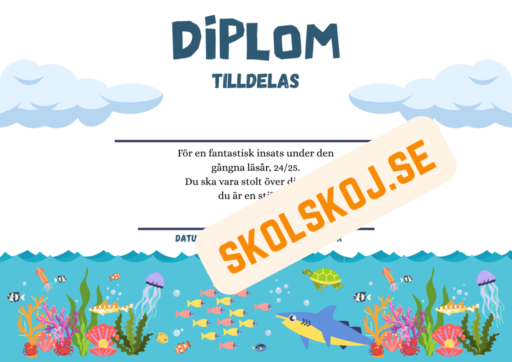 Diplom - Tema Sommar (4 st)