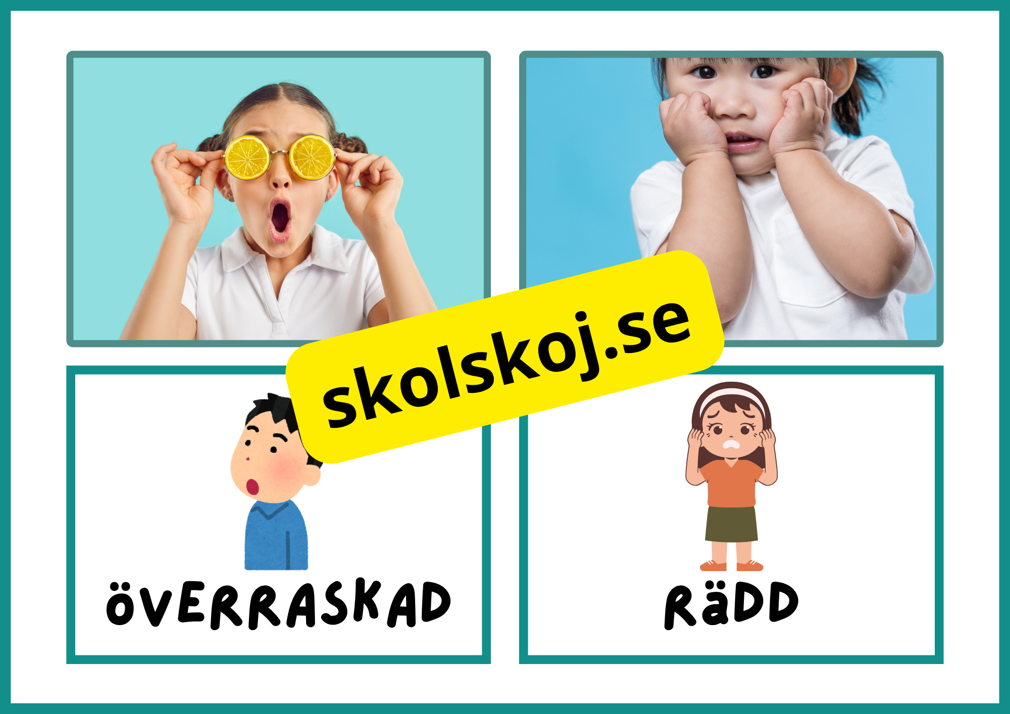 Flashkort - Känslor