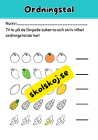 Ordningstal - Häfte