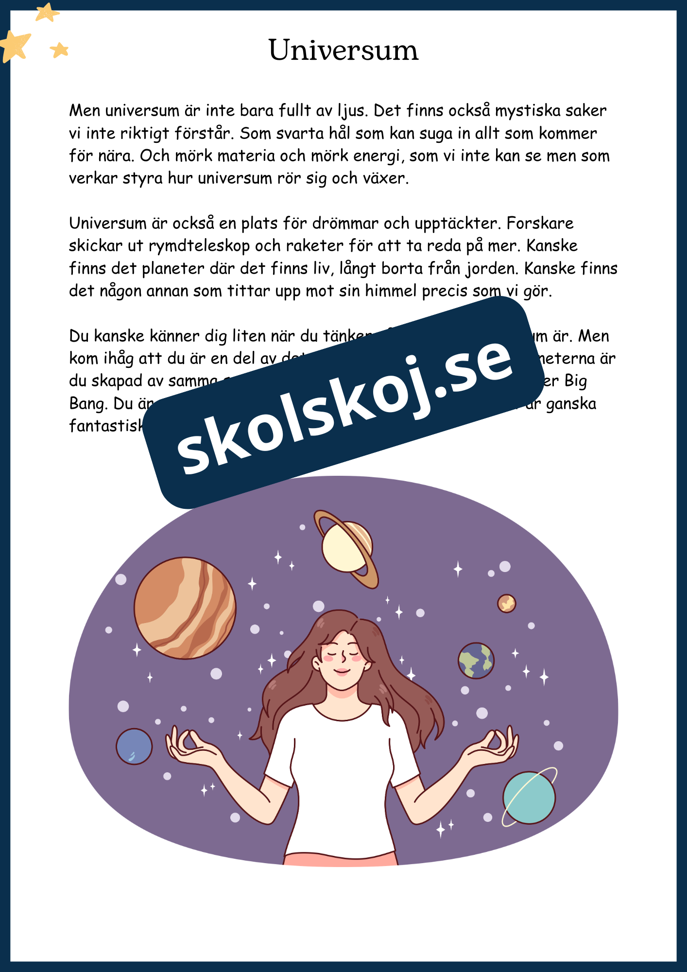 Upptäck universum - Årskurs 4 - 6 (26 sidor)
