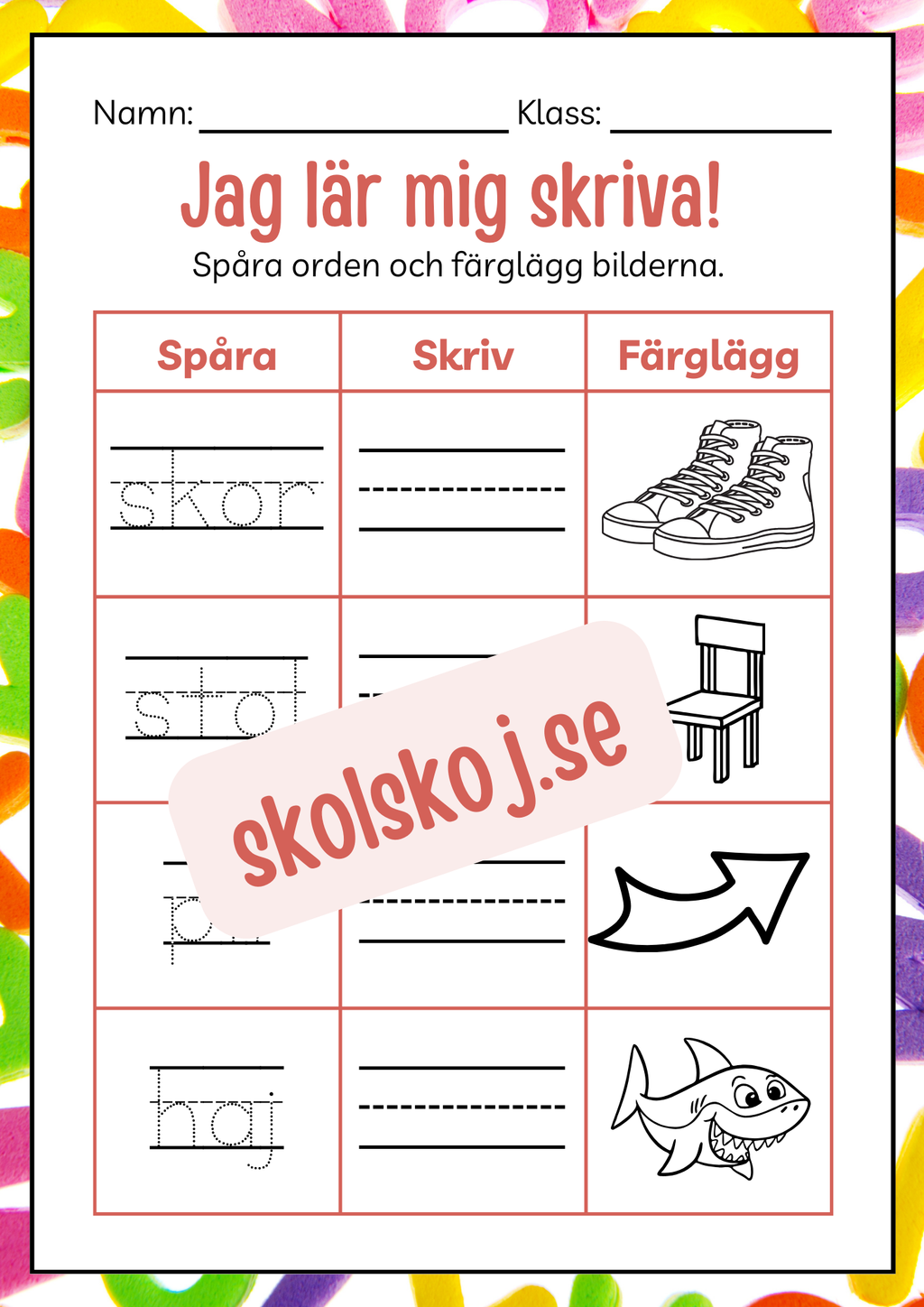 Häfte - Jag lär mig skriva