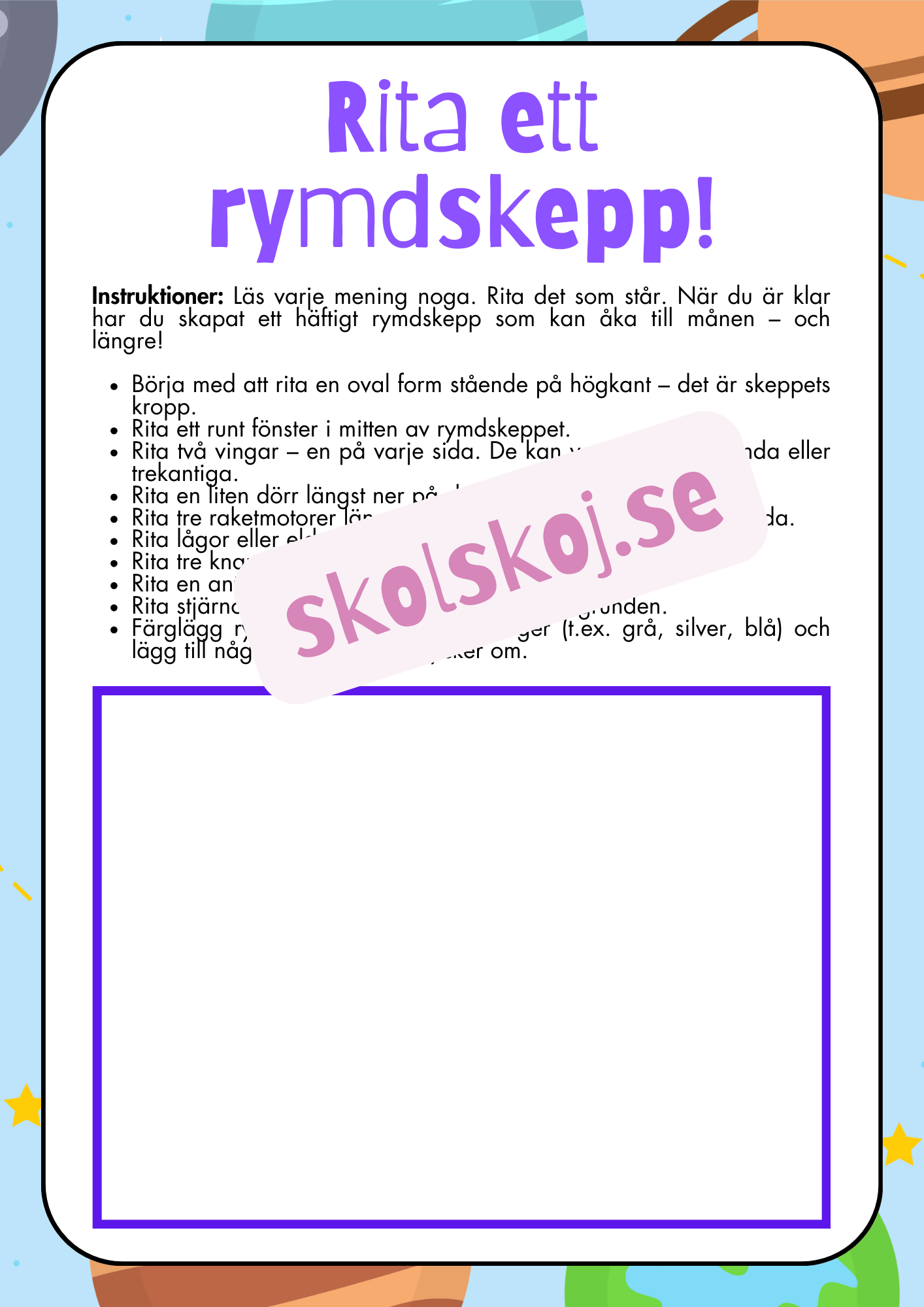 Läs, rita, upptäck!
