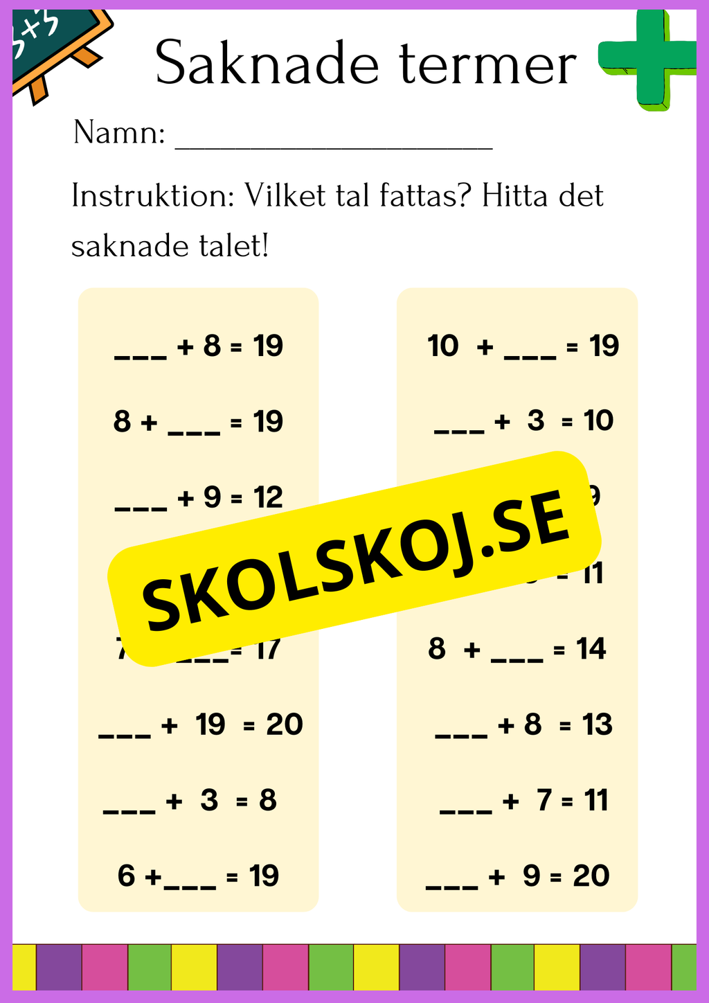 Saknade termer - Häfte
