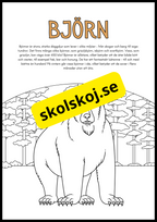 Vilda djur fakta och målarbilder