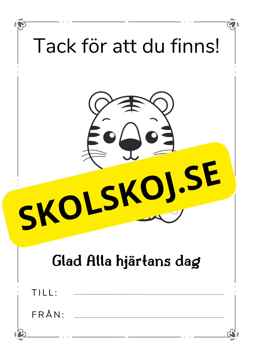 Alla hjärtans dag-kort