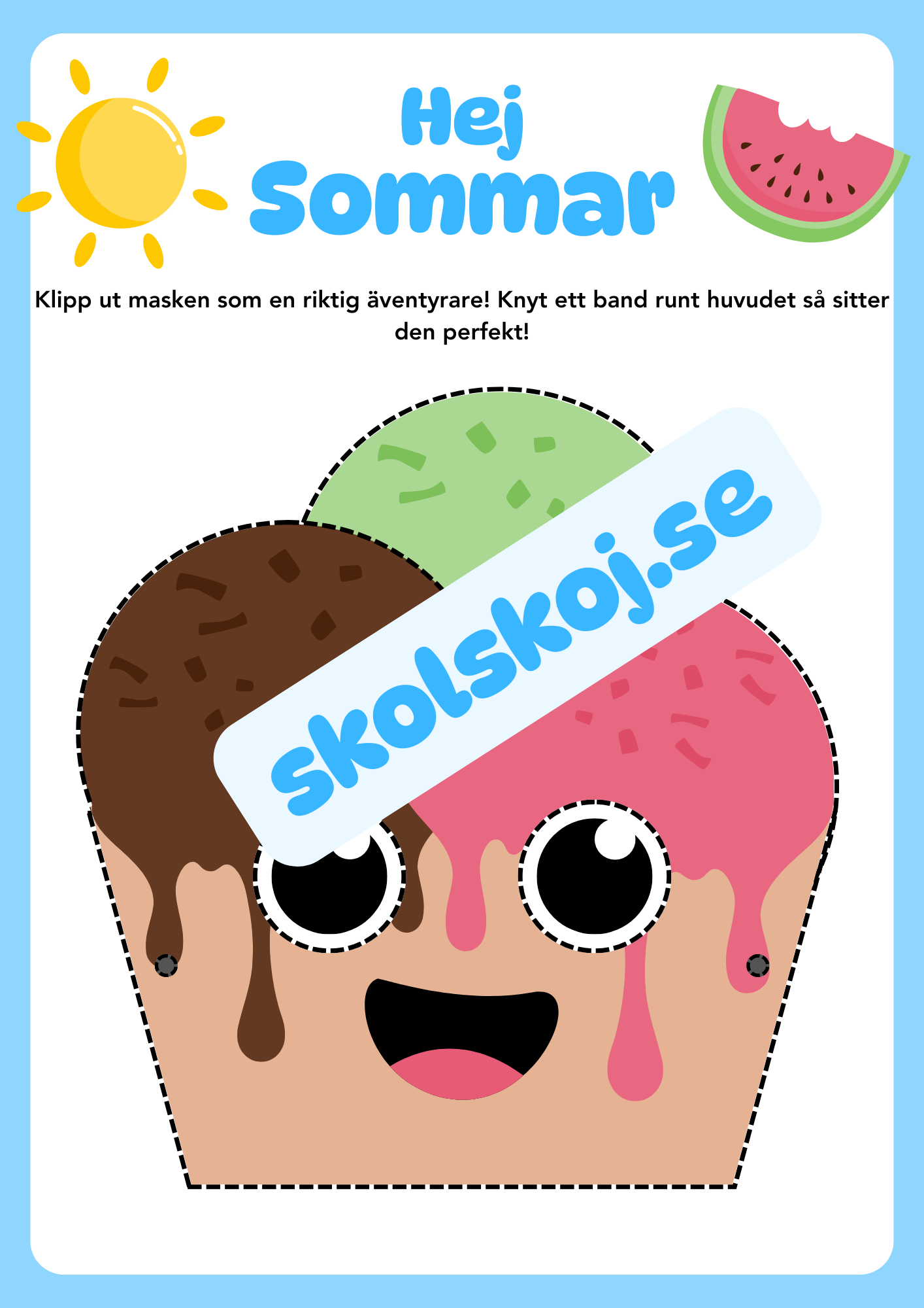 Hej sommar - Sju olika masker