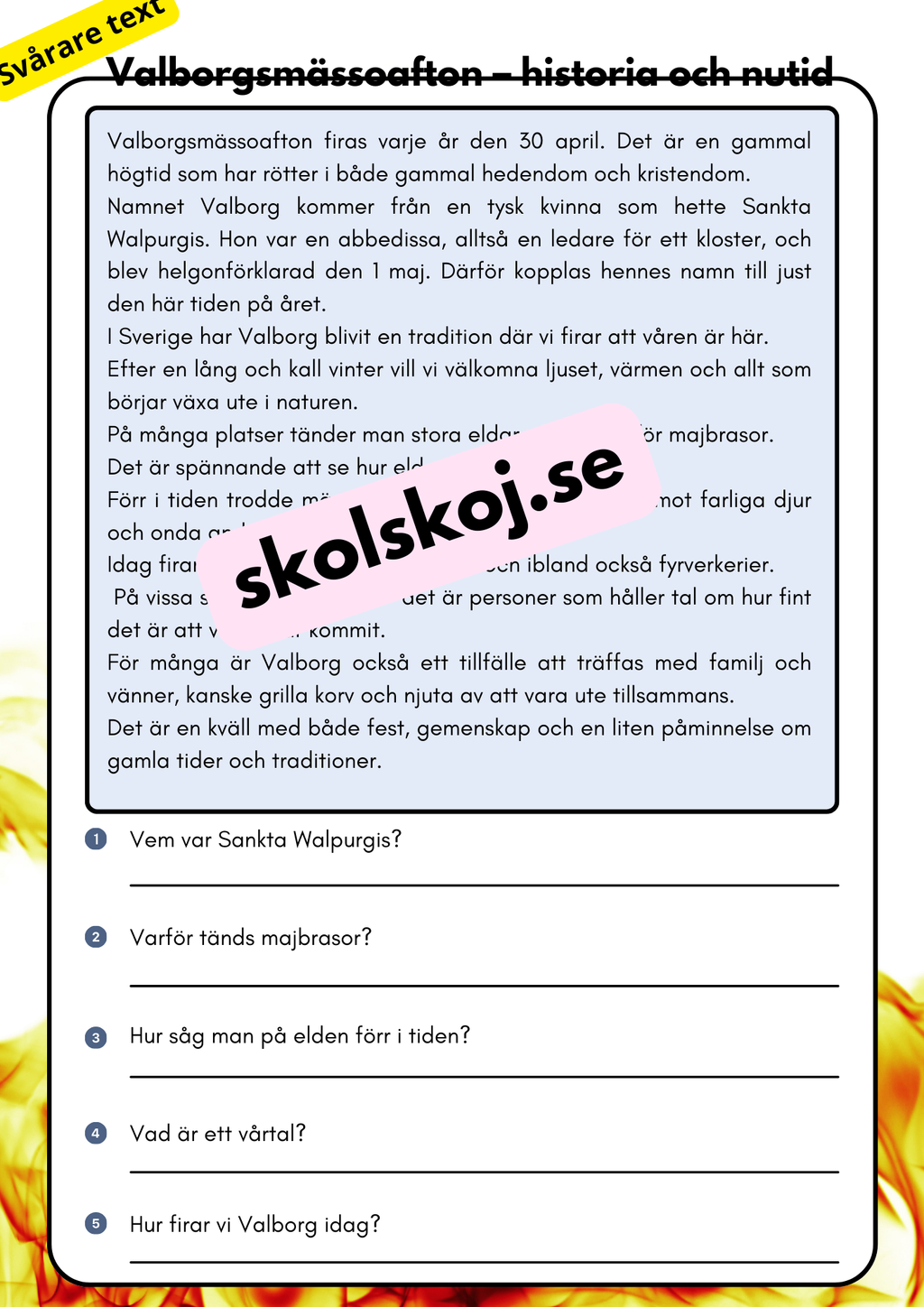 Valborgsfirande i Sverige