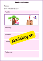 Skriv en berättande text - Häfte