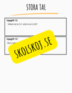 Matematikuppstart – Årskurs 5