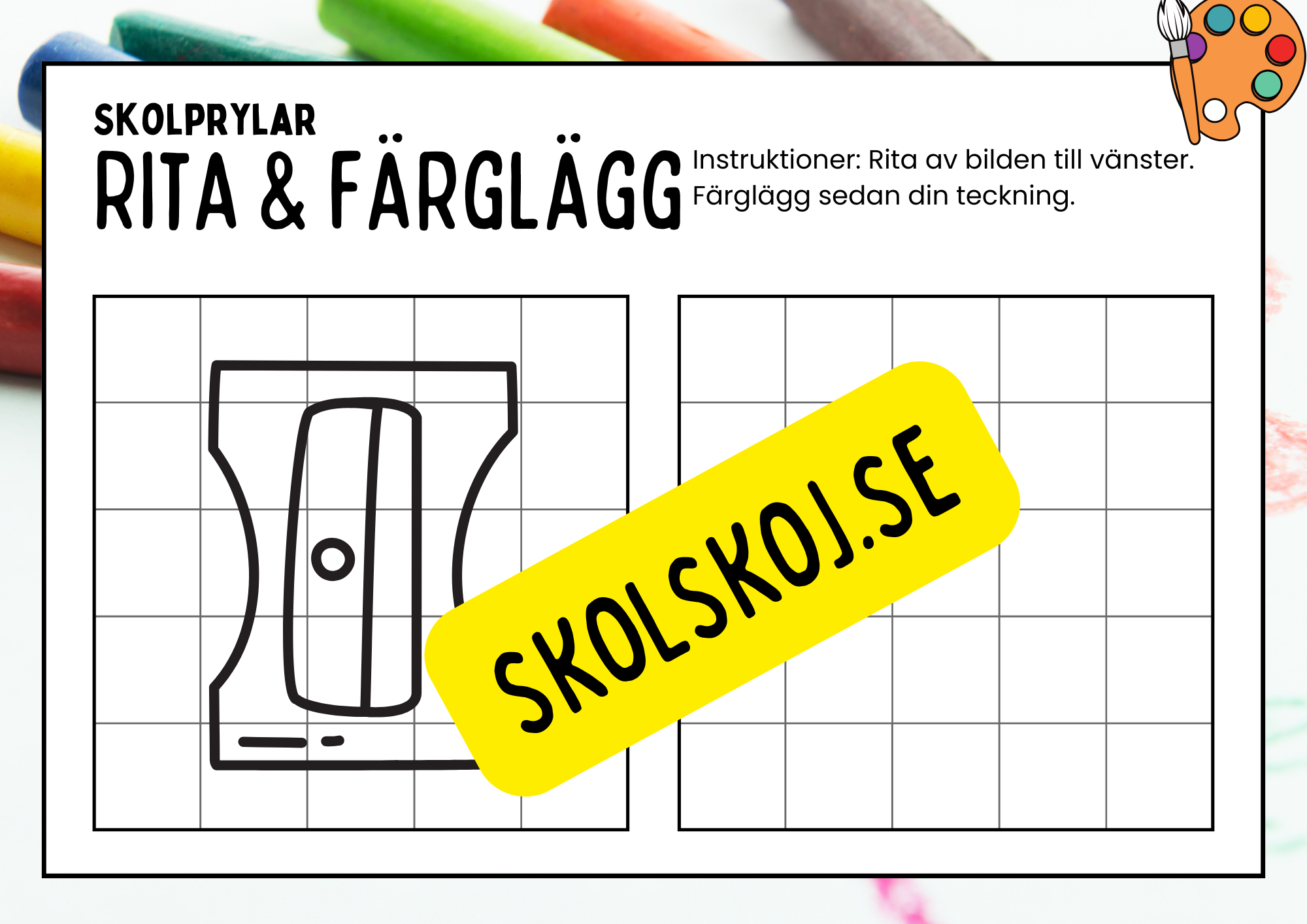 Rita och färglägg - Häfte