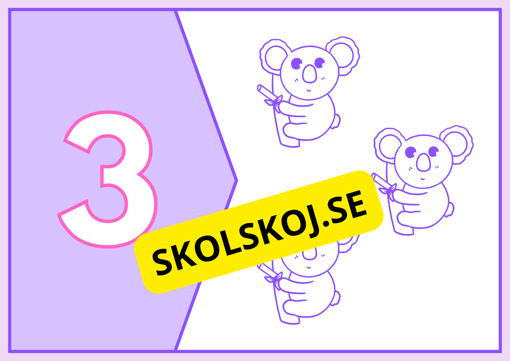 Sifferpussel - A3 format