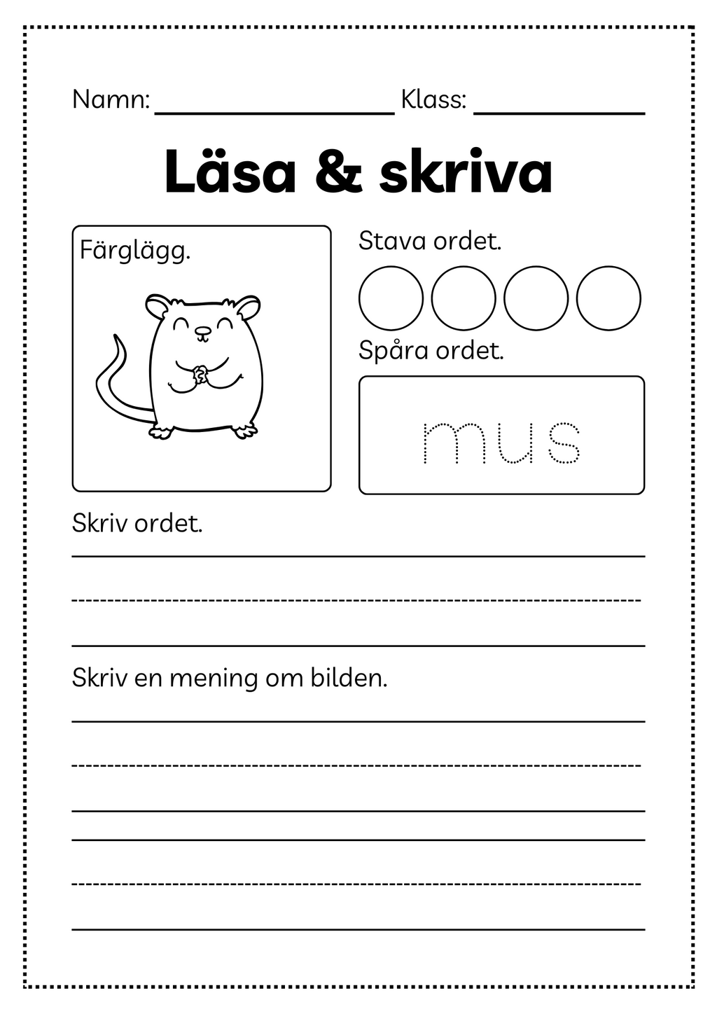 Läsa och skriva - Häfte