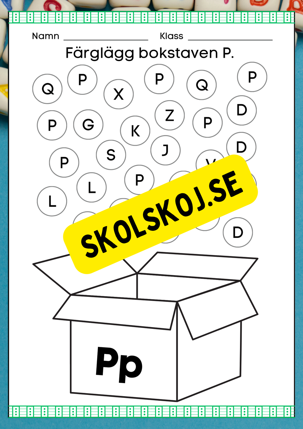 Veckans bokstav - Bokstaven Pp