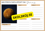 Upptäck solsystemet och skapa din egen planet
