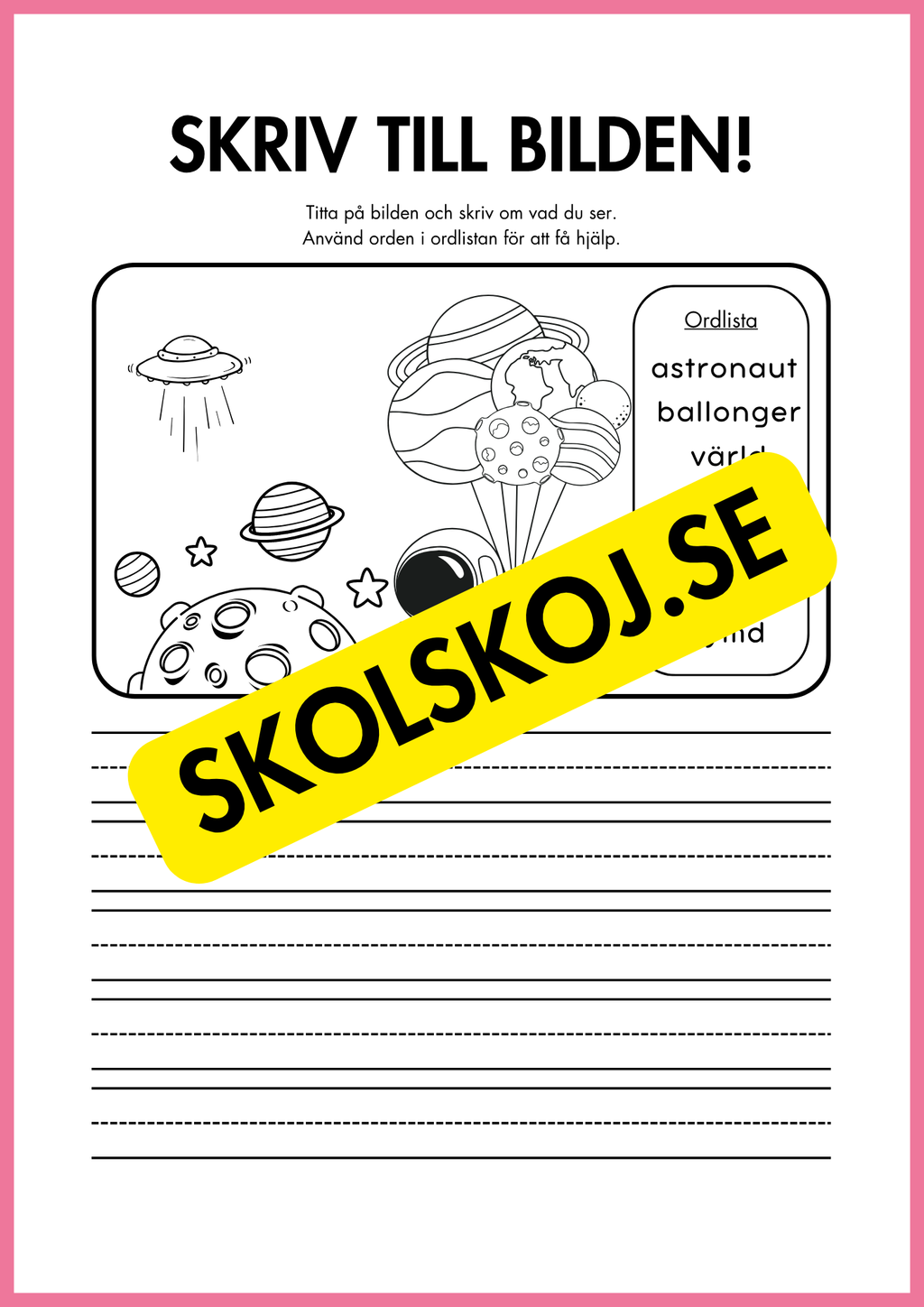 Skriv till bilden - 22 sidor