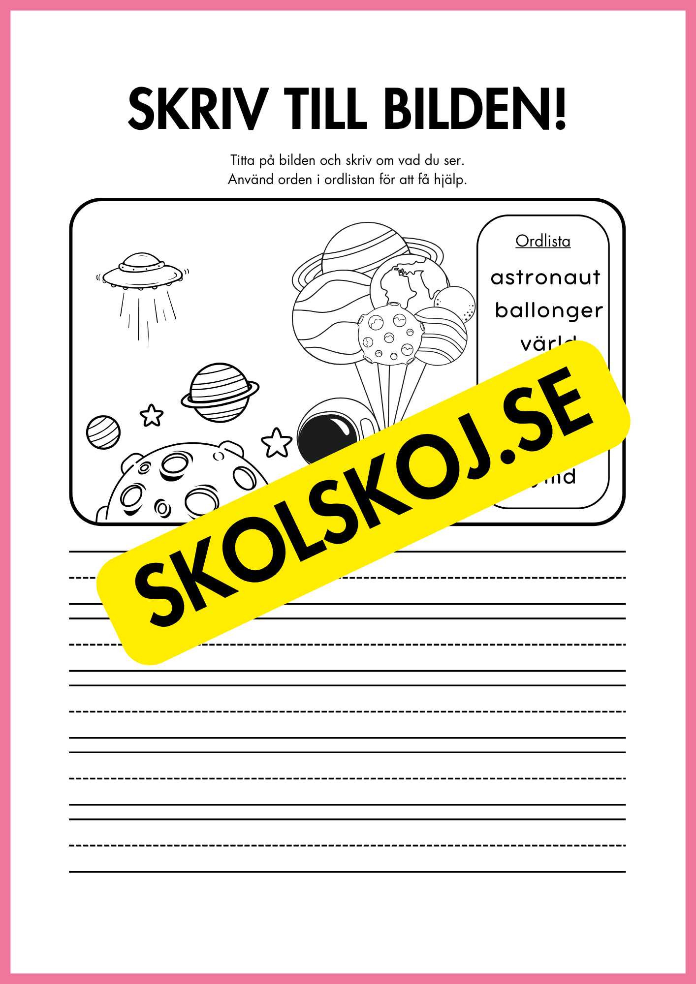 Skriv till bilden - 22 sidor