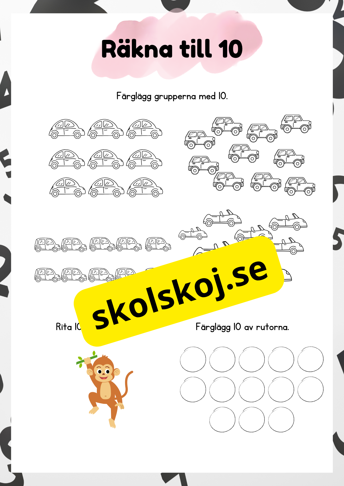 Jag lär mig räkna - 1- 10