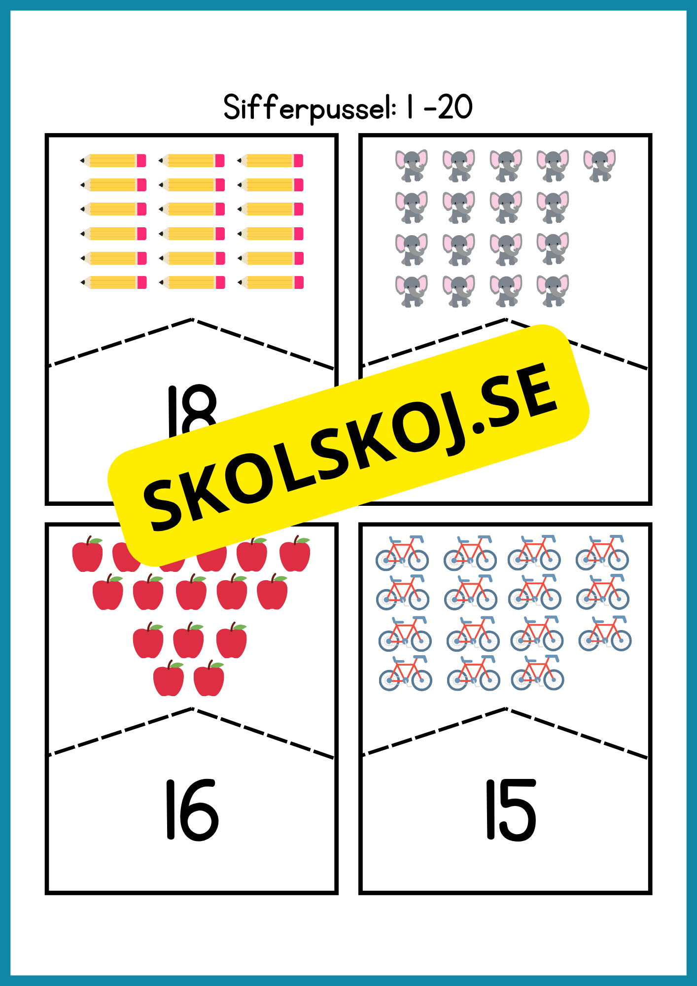 Sifferpussel 1 -20