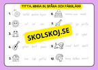 Titta, ringa in, spåra och färglägg