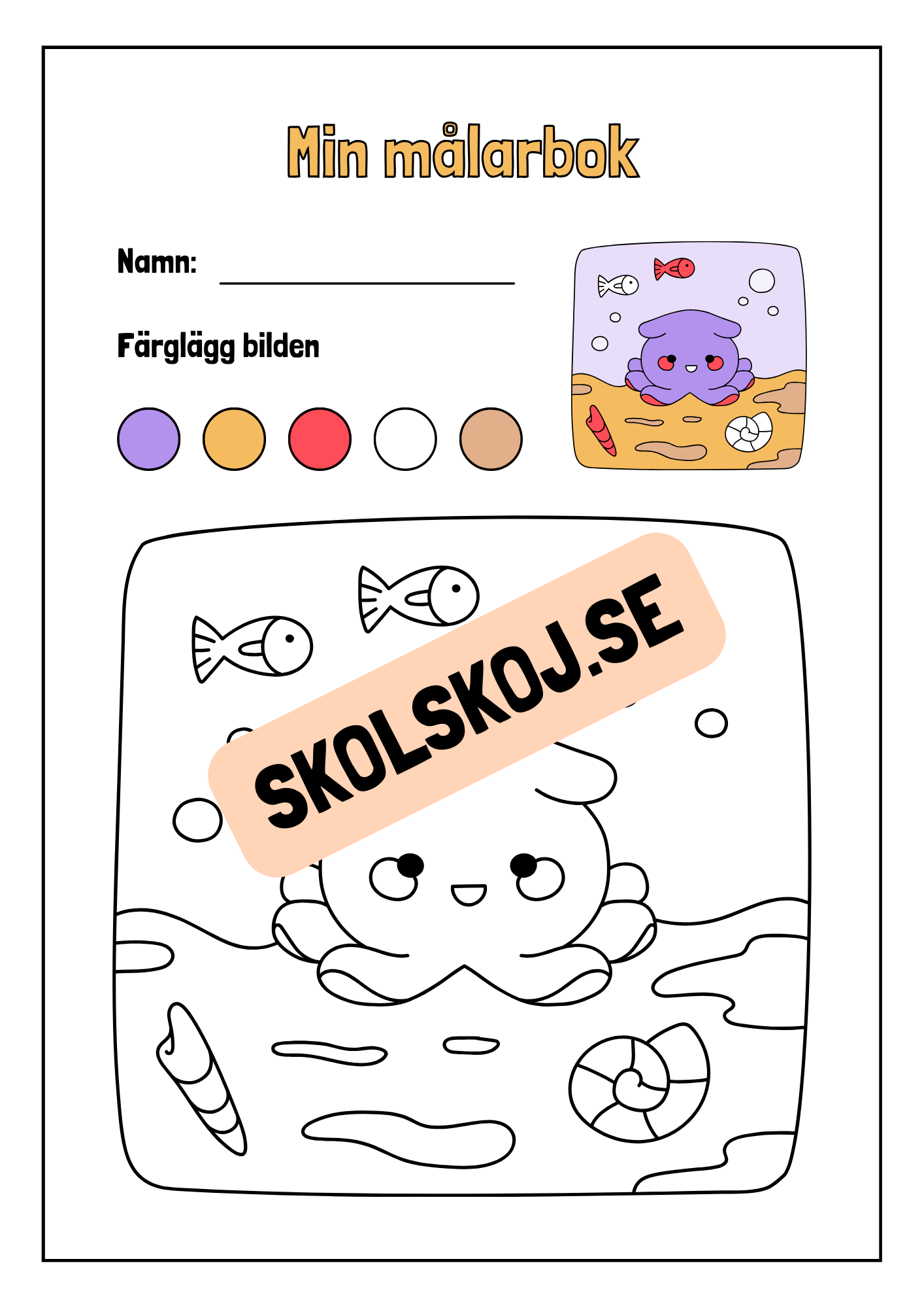 Min målarbok - Häfte