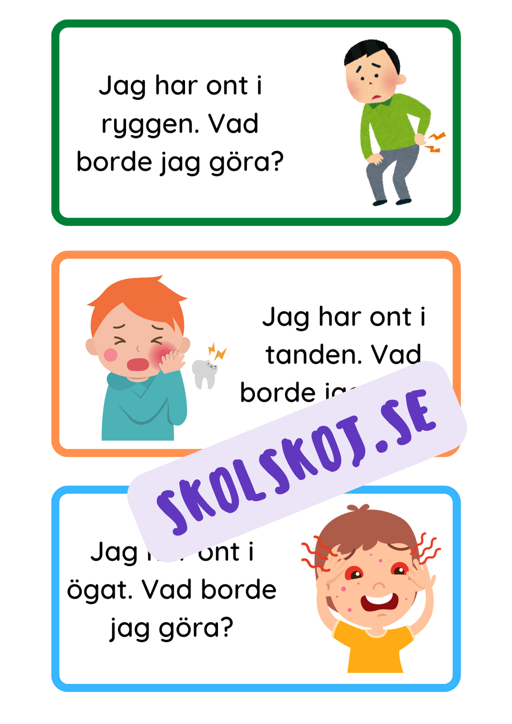 Ge hälsotips – Pratkort (15 kort)