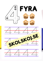 Jag lär mig skriva siffror - 1 - 10